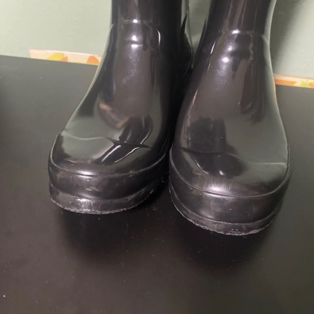 ⭐️Host pick ⭐️ HUNTER Original Kids Classic Gloss Rain Boots Black 2B/3G - Picture 6 of 11